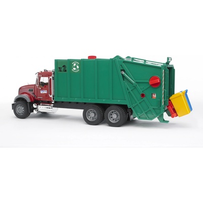 Bruder Nákladní auto MACK Granit popelář zelený 2812