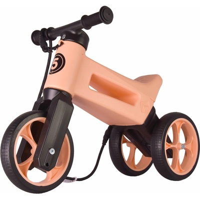 FUNNY WHEELS Odrážedlo Rider SuperSport Pastel meruňková 2v1