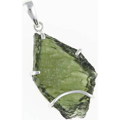 My Moldavite Stříbrný přívěsek s přírodním vltavínem SM12004