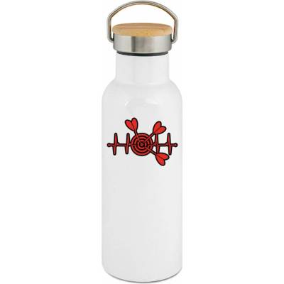 123TRIKO termoska EKG,šipky, černý tisk 500 ml