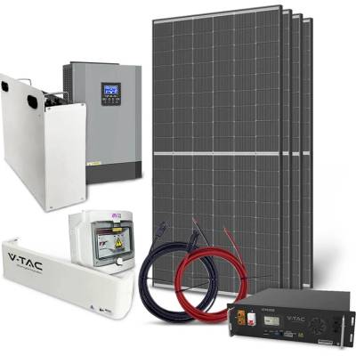 TIPA TRINA 1820Wp ostrovní solární soustava LiFePO4 VTAC 51,2V 100Ah měnič 48V/230VAC 5500W
