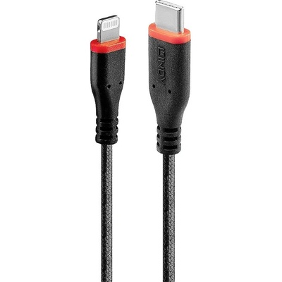 Lindy 31285 USB 2.0 Apple Lightning konektor USB-C ® zástrčka 0,5m černý