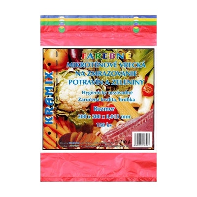 KRAMIX Sáčky mikrotenové 20 x 30 cm 15 mic barevné 150 ks – Hledejceny.cz