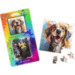 WoodMix Puzzles Дървен пъзел WoodMix, Кучета, 40 части - Бийгъл (WM-P40-0022)