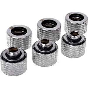 Alphacool Комплект фитинги Alphacool HT 16mm - G1/4, 90°, Хром, 6-pack (AC-1012843) - xtreme