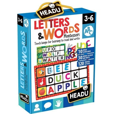 Montessori Bingo Písmena a slova EN
