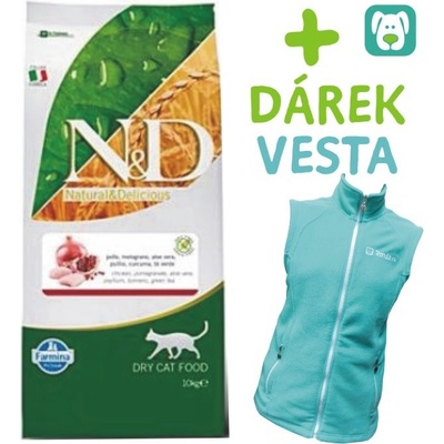 N&D GF Cat Adult Chicken&Pomegr 10 kg