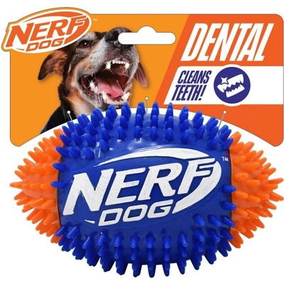 Nerf Dog pískací fotbalový míč se spikemi 15 cm