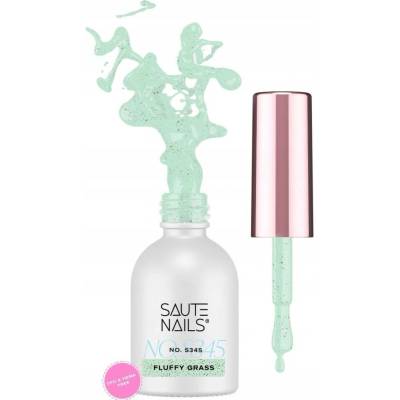 SAUTE NAILS Hybridní lak S345 Fluffy Grass 8ml máta eggshell HEMA FREE