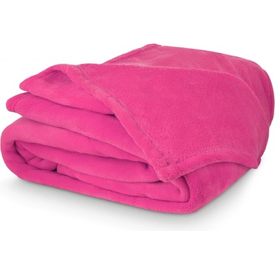 TipTrade deka z mikroplyše Coral Fleece jednobarevná UNI fuchsiová 150x200