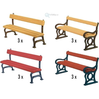 Faller H0 Parkové lavičky 180443 – Zboží Dáma