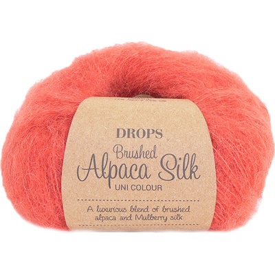 Příze DROPS Brushed Alpaca Silk 06 - korálová