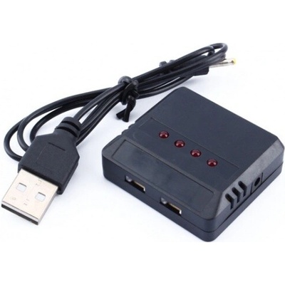 Dealbox USB Nabíjačka pre 4 batérie 3,7V