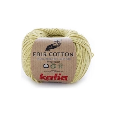 FAIR COTTON Katia Farby FAIR COTTON: 34 svetlá pistáciová - VÝPREDAJ
