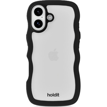 Holdit Гръб Holdit Wavy за iPhone 17 - Черен/Прозрачен