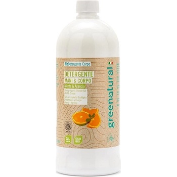 Greennatural Jemné tekuté mydlo s mätou a pomarančom 1000 ml