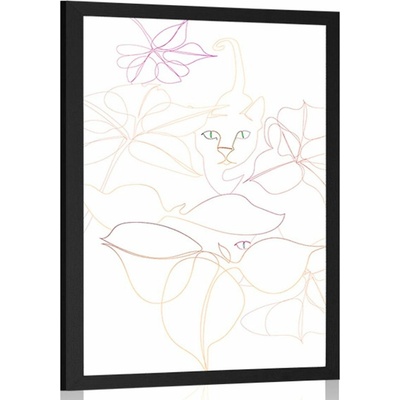 Plakát tajemná kočka - 40x60 no frame