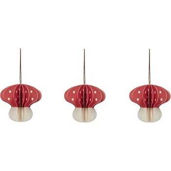 OYOY Коледни висулки гъби, 3 бр (l301328)