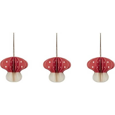OYOY Коледни висулки гъби, 3 бр (l301328)