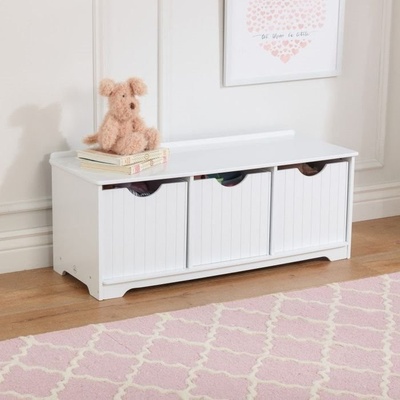 KidKraft lavice s úložným prostorem Nantucket bílá – Zboží Dáma