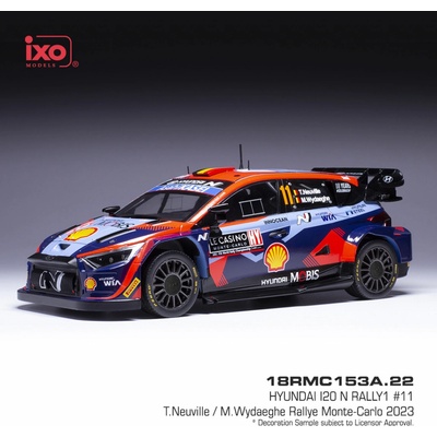 IXO Hyundai N Rally1 Rallye Monte Carlo 2023 11 Neuville Wydaeghe 1:18