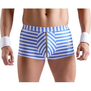 Svenjoyment Sailor Pants with Stripes & Cuffs 2180561 Blue-White 3XL