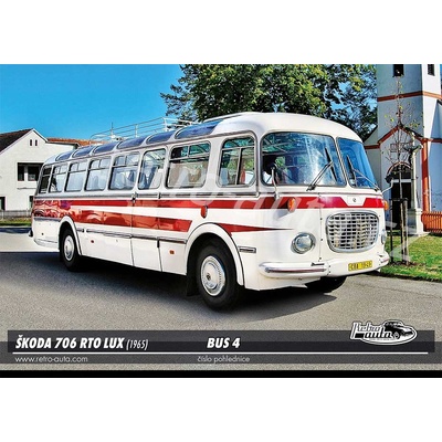 Pohlednice BUS č. 04 - ŠKODA 706 RTO LUX (1965)