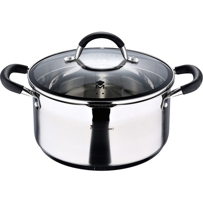 Kastról spokrievkou Masterpro foodies bgmp-1502-bk Nerezová oceľ (5 L) 24 x 12 cm