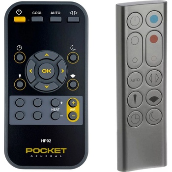 General DYSON Pure Hot Cool HP02, DS-967826-03 - Вентилатор за таван дистанционно управление дубликат МАГНИТНО (Pure Hot Cool HP02, DS-967826-03)