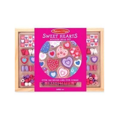 Melissa & Doug Творчески комплект - Дървени бижута сърчица - 14175 - Melissa and Doug, 000772141758