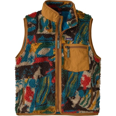Patagonia Детски поларен елек Patagonia Kid's Retro-X Vest Fleece vest - Let's Chat: Den Brown - размер M (703-6212-0313)
