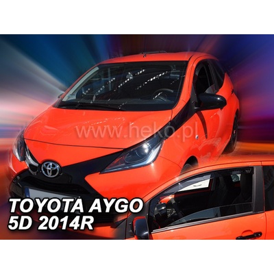 Deflektory Toyota Aygo, 2014 predné