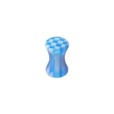 Šperky4U Akrylátový plug do ucha modrá PL01007-04B