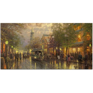 TopMebel Картина на платно " Wet Streets" TopMebel дигитален печат 140x70x3cm