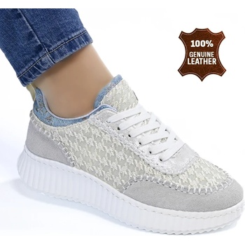 Обувки естествена кожа HX-7203 Grey