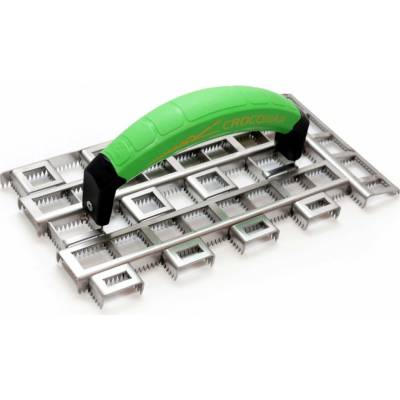 Škrabák mřížový Croco Max nerez – 280×140×15 mm