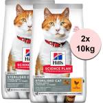 HILL'S Hill s Science Plan гранули за кастрирани възрастни котки с пиле 2 x 10 кг