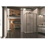 SanSwiss Параван за душ кабина SanSwiss Easy STR4P Loft 72 матово черно 120x200 см 8 мм закалено стъкло (STR4P1200672)