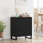 vidaXL Служебен шкаф Черния дъб 60 x 35 x 70 cm Инженерна дървесина (882603)