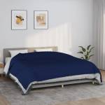 vidaXL Утежнено одеяло синьо 220x260 см 15 кг плат (350749)