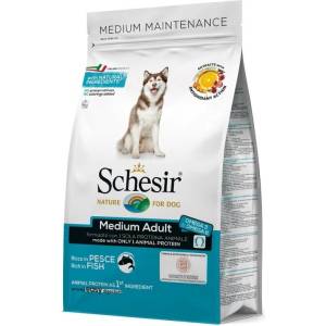 Schesir Monoprotein Fish Adult - с риба, за кучета от средни породи в зряла възраст