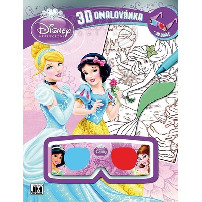 VARIOUS 3D omalovánka Disney Princezny