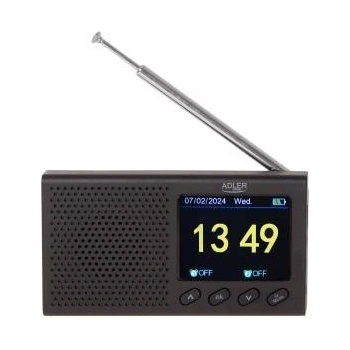 Adler Portable Radio - LCD - FM - Bluetooth - Clock