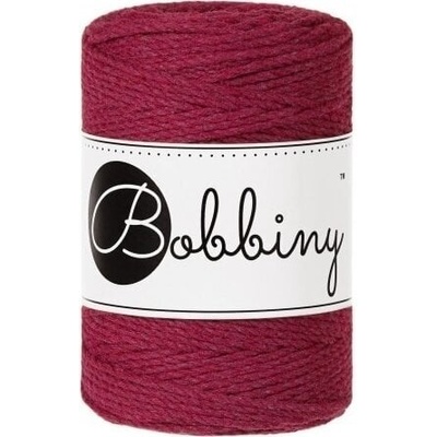 Bobbiny 3PLY Macramé Rope 1, 5 mm 100 m Wine Red юта (TD-E043)