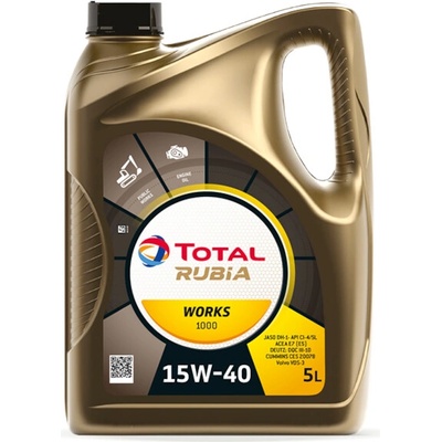 Total Rubia Works 1000 15W-40 5 l