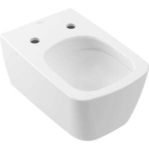 Villeroy & Boch Subway 3.0 - Окачена тоалетна чиния, TwistFlush, Rimless, CeramicPlus, Камък White 4610T0RW (4610T0RW)