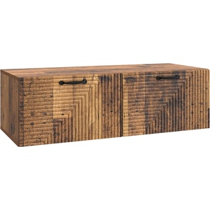 vidaXL Стенно монтиран ТВ шкаф Старо дърво 98 x 41 x 30 см (898703)