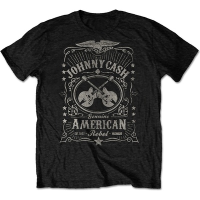 Johnny Cash tričko American Rebel čierne