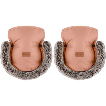 Petite&Mars PETITE& MARS - Ръкавици за ръце за количка FURRY Pastel Peach (AG0604)