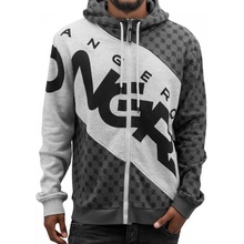 Dangerous DNGRS mikina pánska Veli Zip Hoody Grey Melange/Jet Black sivá